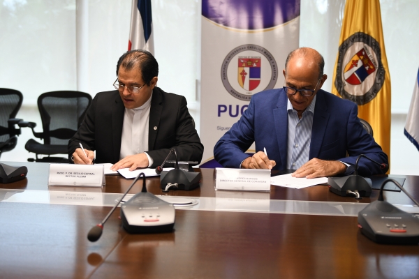 CORAASAN y PUCMM firman acuerdo interinstitucional para promover cultura sostenible de uso racional de agua