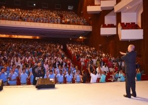Con gran acto para ni&ntilde;os de escuelas y colegios CORAASAN y el M.M. celebra el d&iacute;a Mundial del Agua