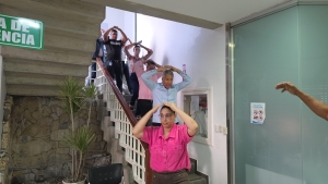 Colaboradores de Coraasan muestran capacidad de respuesta en Simulacro Nacional de Evacuaci&oacute;n de Terremoto 2025