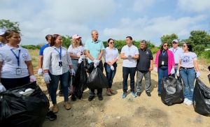 Coraasan realiza jornada integral de limpieza y mantenimiento en la ribera del r&iacute;o Yaque del Norte