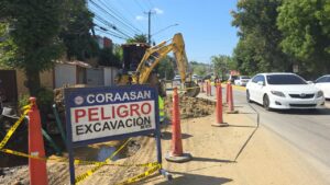 Coraasan avanza en la corrección de avería en la avenida Estrella Sadhalá tramo Reparto Universitario