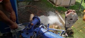 Coraasan instala nueva bomba de impulsión en el "Pozo de Chepe" en Jacagua